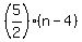 %285%2F2%29%28n-4%29