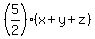 %285%2F2%29%28x%2By%2Bz%29