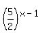%285%2F2%29%5E%28x-1%29