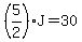 %285%2F2%29J=30