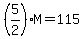 %285%2F2%29M=115