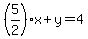 %285%2F2%29x%2By=4