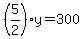 %285%2F2%29y=300