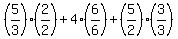 %285%2F3%29%282%2F2%29+%2B+4%286%2F6%29+%2B+%285%2F2%29%283%2F3%29