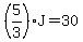 %285%2F3%29J=30