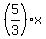 %285%2F3%29x