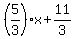%285%2F3%29x%2B11%2F3