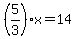 %285%2F3%29x=14