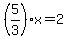 %285%2F3%29x=2
