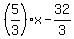 %285%2F3%29x+-+32%2F3