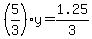 %285%2F3%29y=1.25%2F3