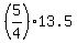 %285%2F4%2913.5
