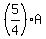 %285%2F4%29A