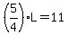 %285%2F4%29L=11