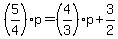 %285%2F4%29p=%284%2F3%29p%2B3%2F2