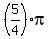 %285%2F4%29pi