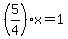 %285%2F4%29x=1+