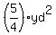 %285%2F4%29yd%5E2