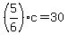%285%2F6%29c=30+