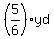 %285%2F6%29yd