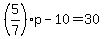 %285%2F7%29p-10=30