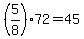 %285%2F8%2972=45