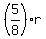 %285%2F8%29r
