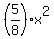 %285%2F8%29x%5E2