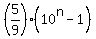 %285%2F9%29%2810%5En-1%29