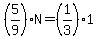 %285%2F9%29+%2A+N+=+%281%2F3%29+%2A+1
