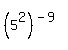 %285%5E2%29%5E%28-9%29