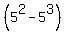 %285%5E2+-+5%5E3%29