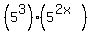 %285%5E3%29%285%5E%282x%29%29