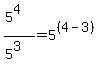 %285%5E4%29%2F%285%5E3%29+=+5%5E%28%284-3%29%29