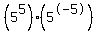 %285%5E5%29%2A%285%5E-5%29