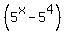 %285%5Ex+-+5%5E4%29