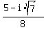 %285+-+i%2Asqrt%287%29%29%2F8+