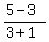 %285-3%29%2F%283%2B1%29