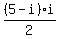 %285-i%29i%2F2