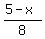 %285-x%29%2F8