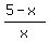 %285-x%29%2Fx