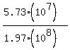 %285.73%2810%5E7%29%29%2F%281.97%2810%5E8%29%29