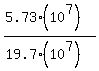 %285.73%2810%5E7%29%29%2F%2819.7%2810%5E7%29%29