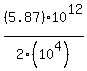 %285.87%2910%5E12%2F2%2810%5E4%29