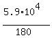 %285.9%2A10%5E4%29%2F%28180%29