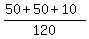 %2850+%2B+50+%2B+10%29%2F120