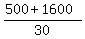 %28500%2B1600%29%2F30
