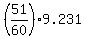 %2851%2F60%29%2A9.231