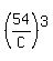%2854%2FC%29%5E3
