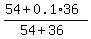 %2854+%2B+0.1%2A36%29%2F%2854%2B36%29